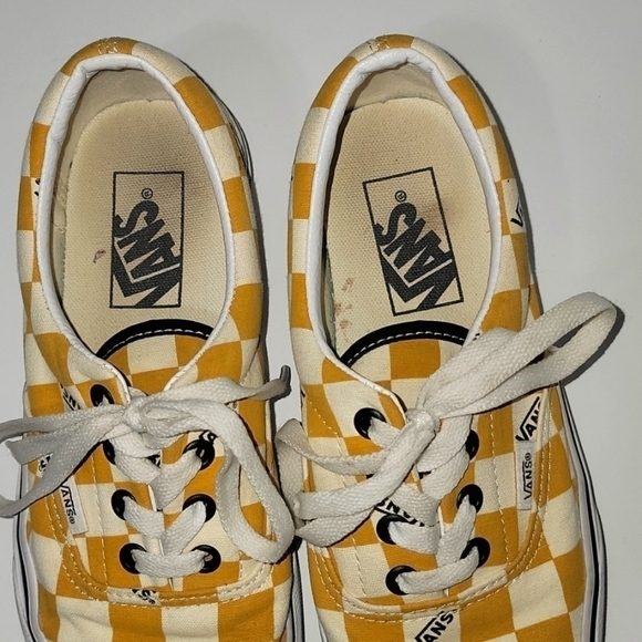 VANS in Checkered Gold, Men's 5, Women's 6.5. GUC - Picture 5 of 8